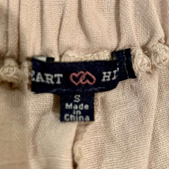 Heart & Hips paper bag waist tan pants, size small - Picture 6 of 8